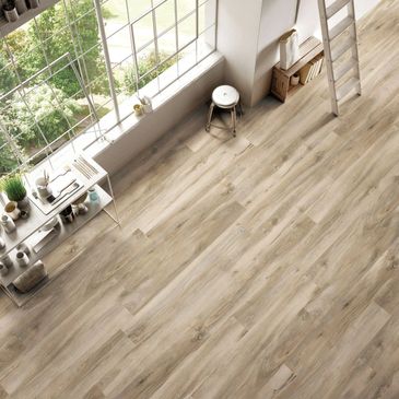 Plank floor tile