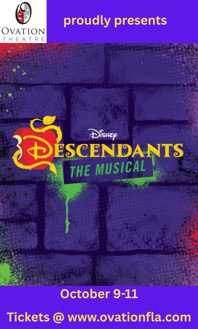 Poster for Ovation Theatre's Descendants The Musical.