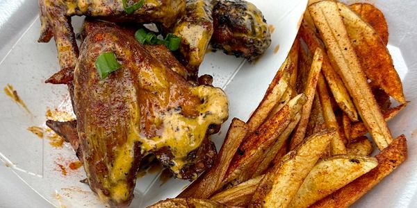 Smoked & Flash Fried Wings & Hand Cut Fries 