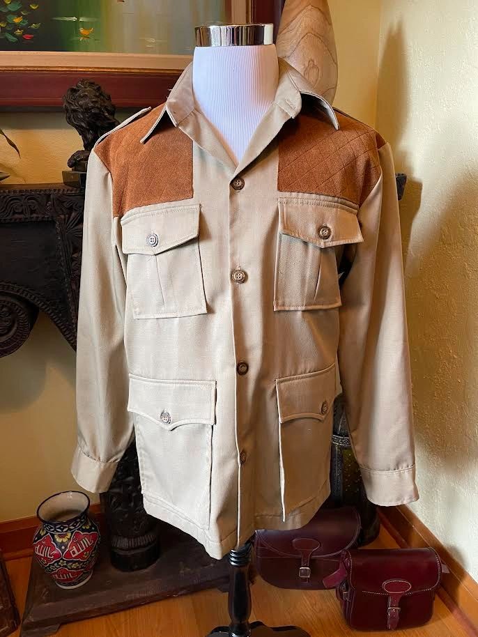 Woolrich Vintage Safari Jacket, Size Large