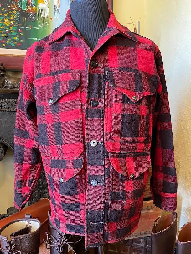 Vintage '40s-'50s Filson Mackinaw Wool Cruiser Jacket, Medium