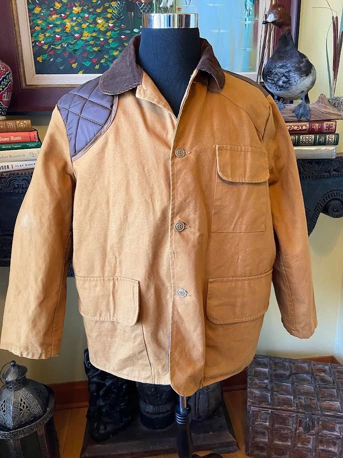 Vintage American Field Canvas Hunting Jacket, Size Large