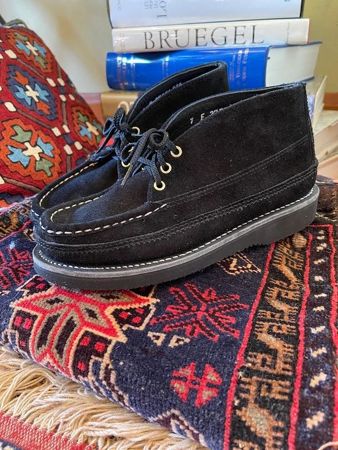 Size 6.5 E, W.C. Russell Moccasin Co, Chukka Black, CLOSE OUT