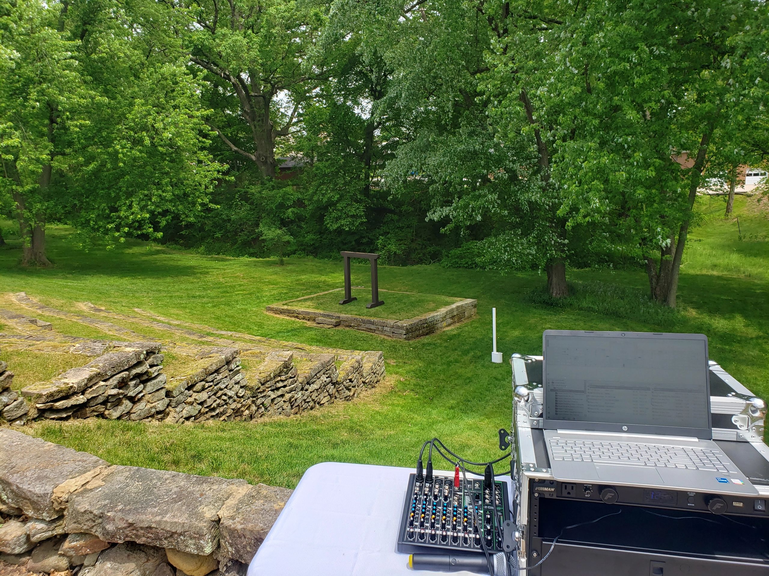 Wedding Ceremony Music, Wireless Microphones, Outdoor Wedding DJ, Coshocton, Front Row DJ, Steve Gee