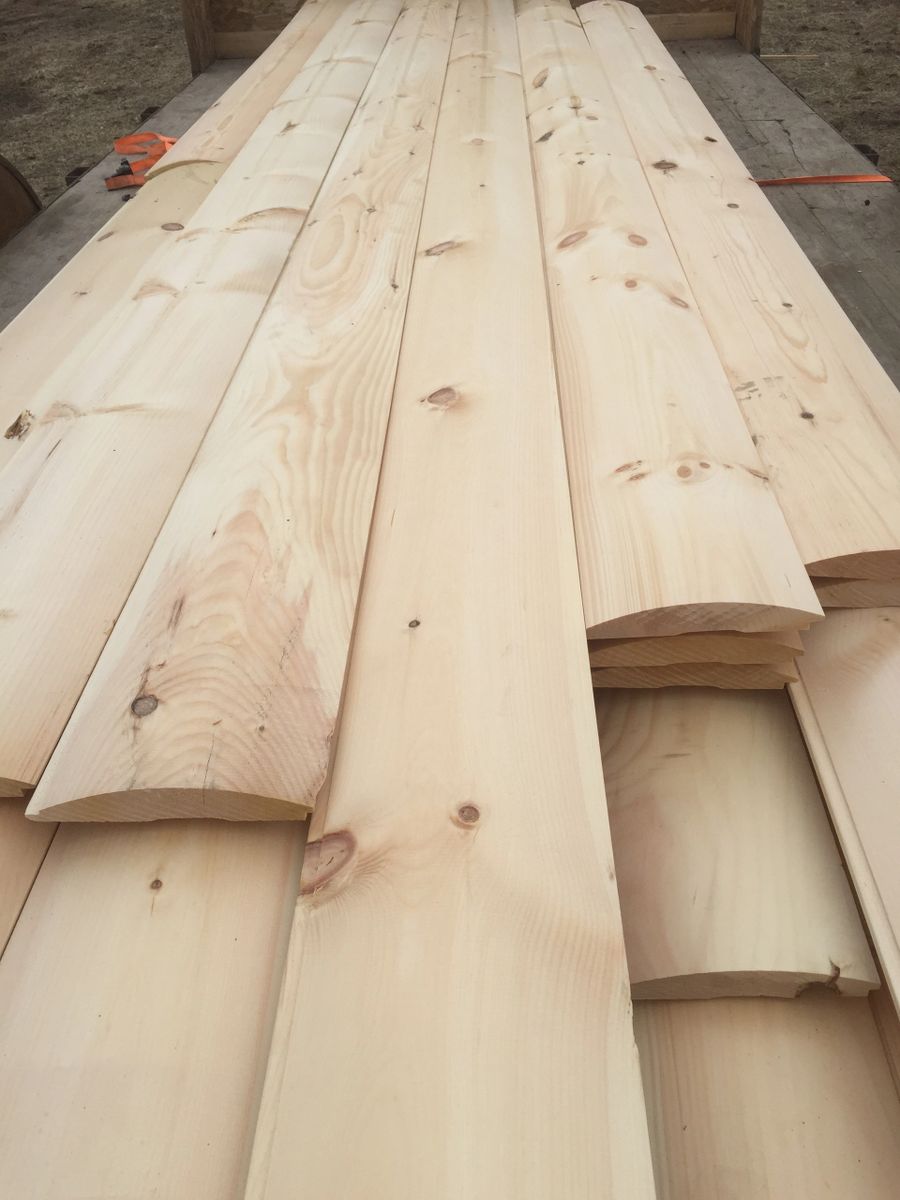 2X8 LOG SIDING Cabin Grade