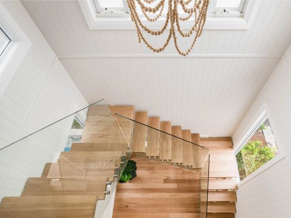 CFP Clear coating on timber stairs