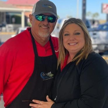 Owners of Chubby’s Cajun Cabana catering ; 
Joey and Becky Simon 
Residents of Carencro , Louisiana 