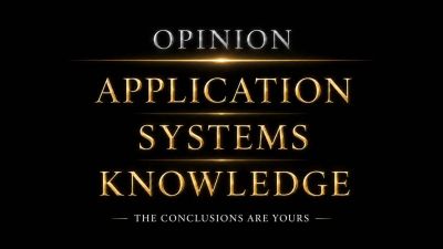 Opinion on application systems knowledge.