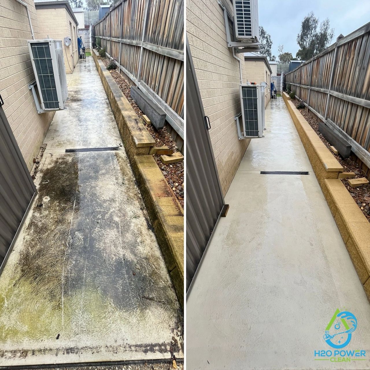 After – bright, clean driveway