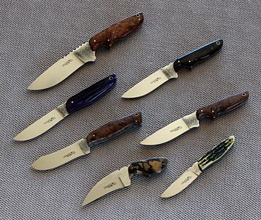 Group of hunting knives by Robert Champion