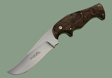 White Tail knife with burl wood handle by Robert Champion