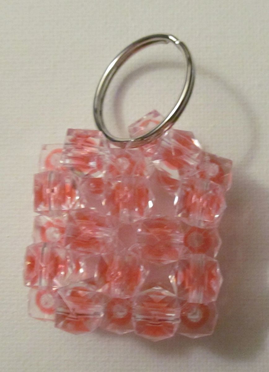 Pink Cube Keychain #5612025