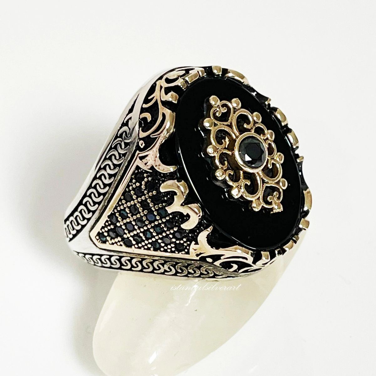 Mens Handmade Ring, Turkish Handmade Silver Men Ring, Ottoman Men Ring ...