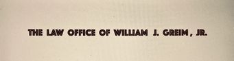 Law Office of William J. Greim, Jr.