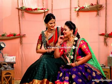 Net poolajada and flowerjewellery for Bangalore sisters