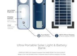 True water and dust protection (IP65) round up the portability aspect making STARLIGHT ONE the best 