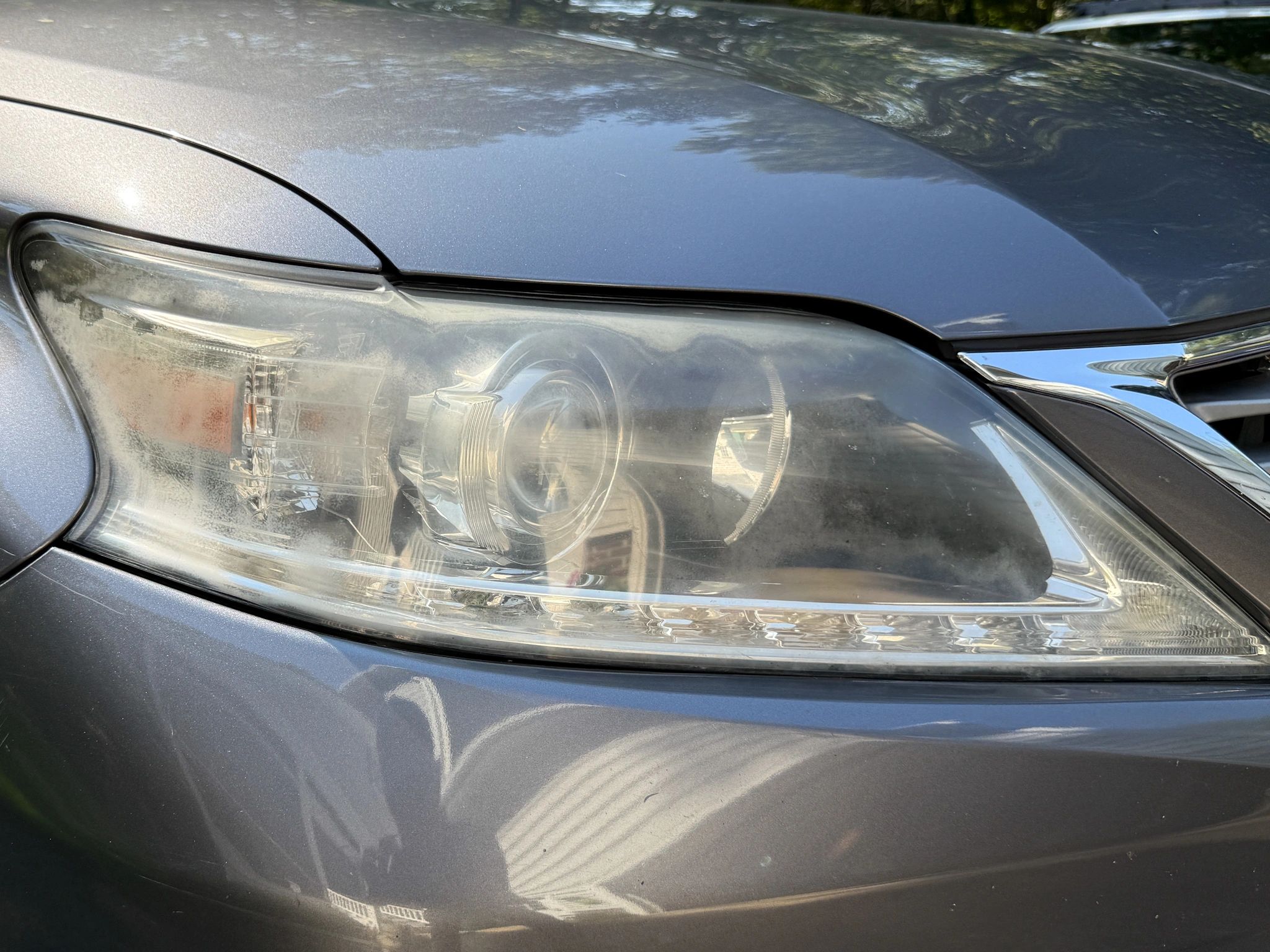 Before · Silver vehicle