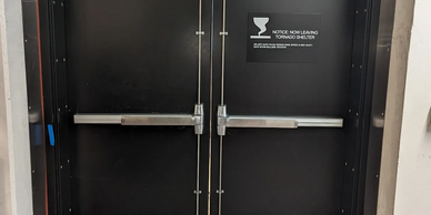 Commercial door replacement for an office building