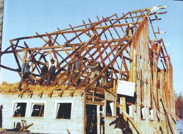 Taking apart the house 