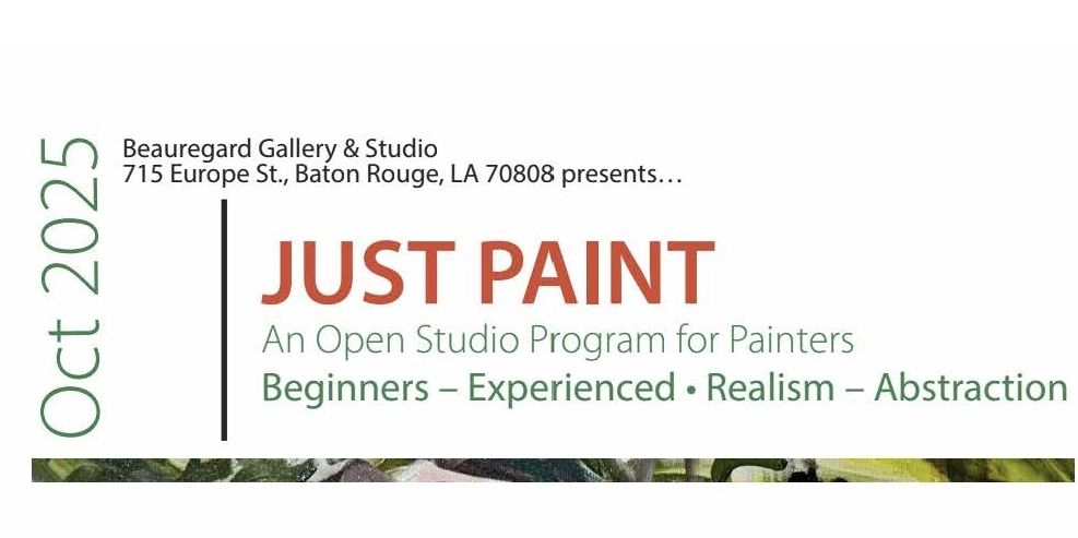 Just Paint - Art Classes Downtown Baton Rouge at Beauregard Gallery
