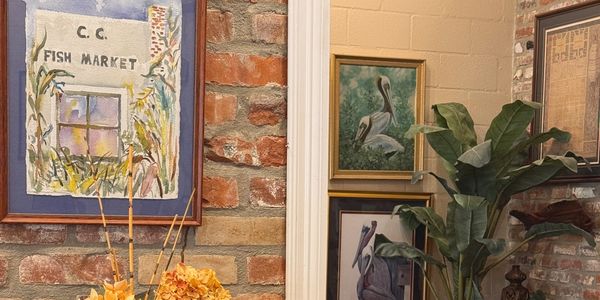 History and heritage- artwork inside of Beauregard Gallery