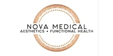 Logo of Nova Medical Aesthetics and Functional Health with a circular decorative design.