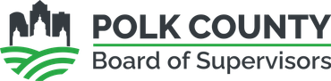 Logo of Polk County Board of Supervisors with green and black colors.