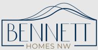 Logo for Bennett Homes NW featuring a stylized mountain and modern text.