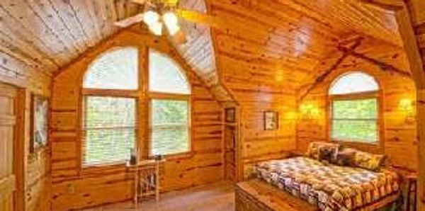 Custom built log timber home Asheville