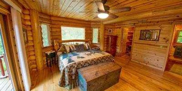 Custom built log timber home Asheville