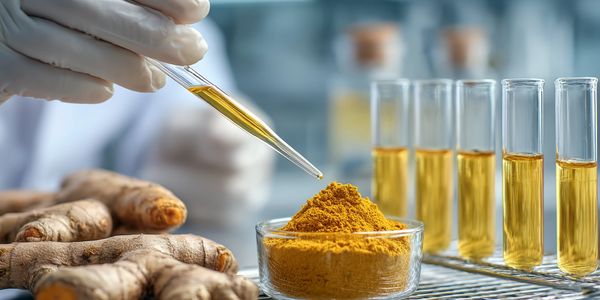 Análisis de ingredientes naturales para complementos alimenticios en laboratorio