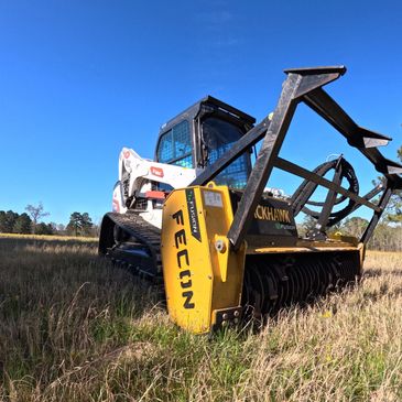 Bobcat T770 and Fecon BK7618V mulching headm