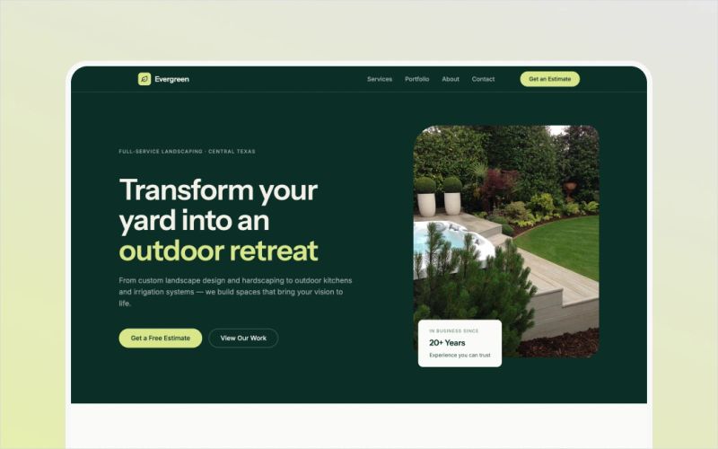 Canopy template preview
