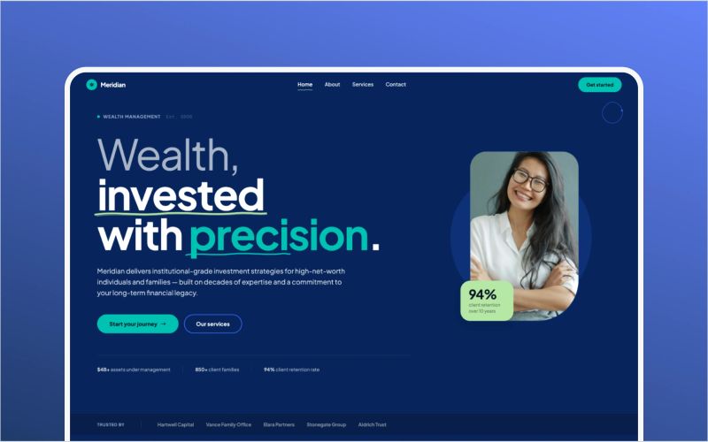 Meridian template preview