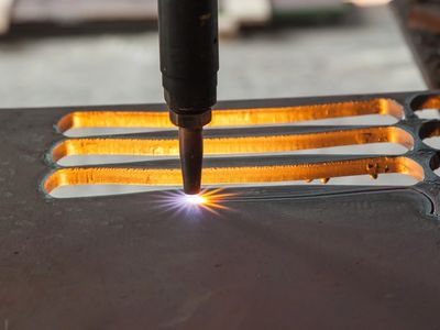 Image of laser cutting.