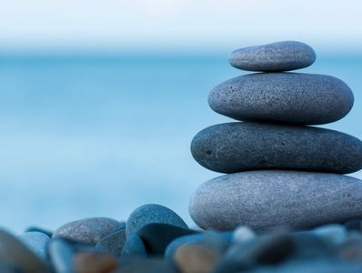 image of stones at water's edge