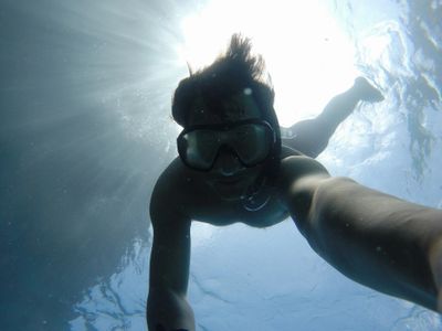 hookah diver diving