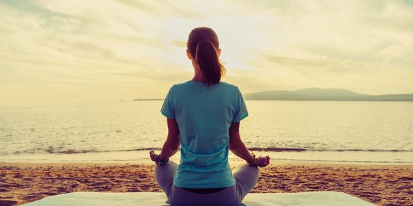 Relaxing Woman after Chiropractor adjustment