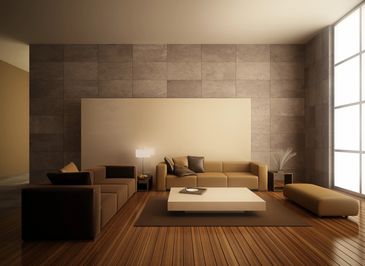 Modern living room layout 
