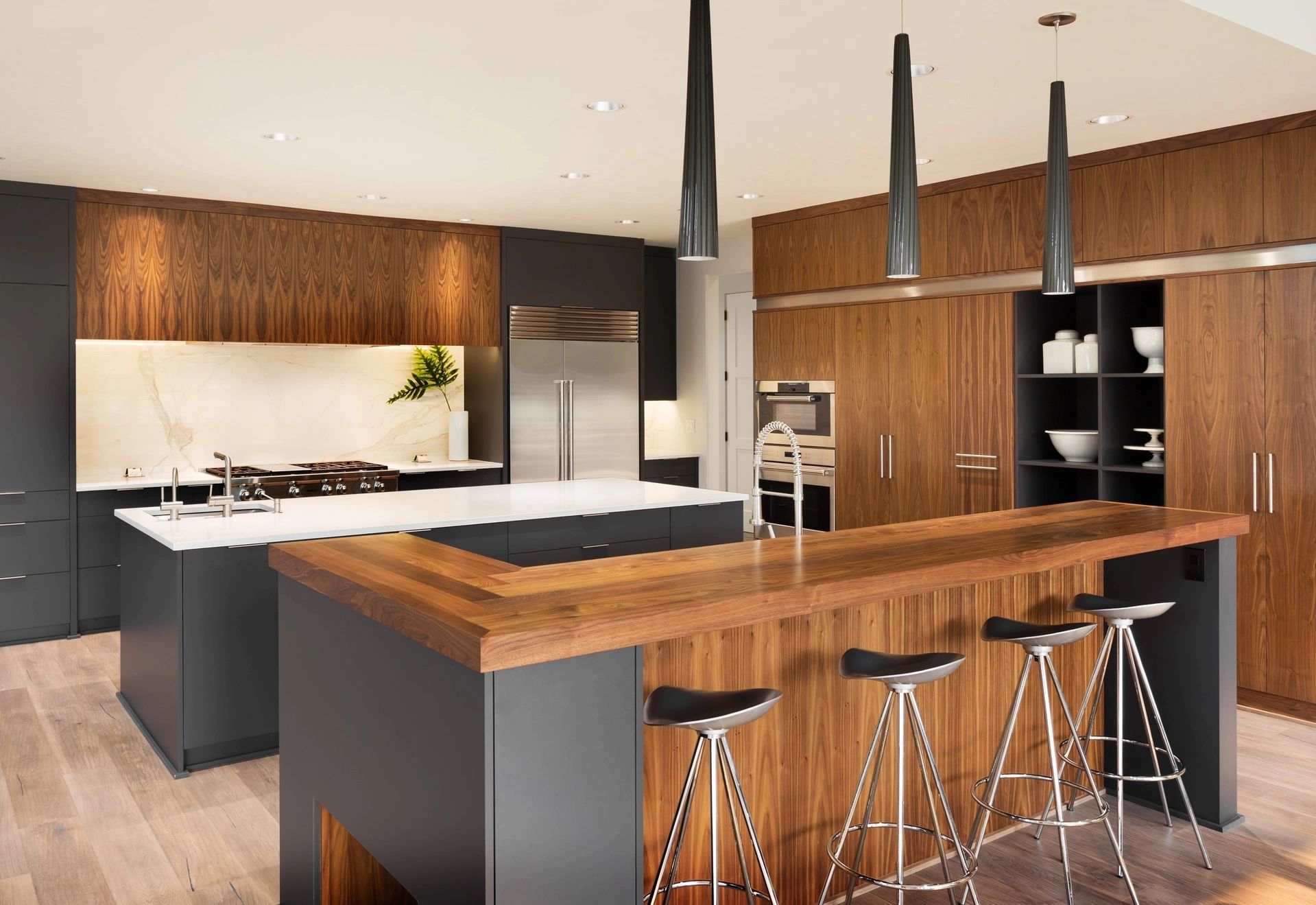 high end kitchen completed from danish supplier
