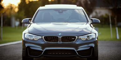 Front image of a BMW sedan