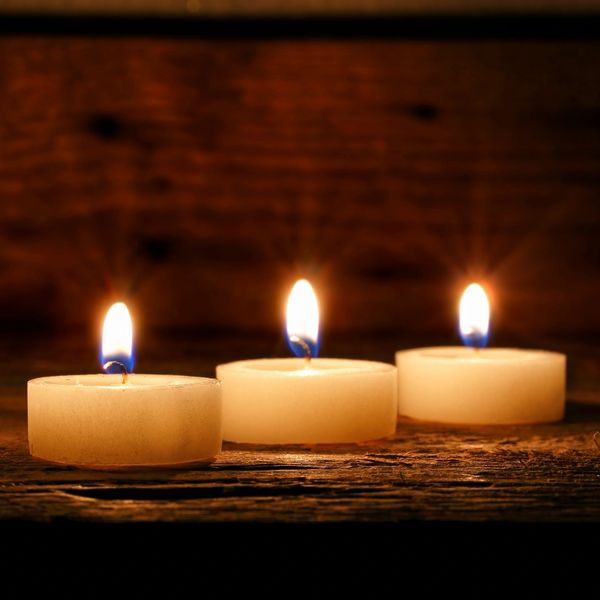 Three Lid candles