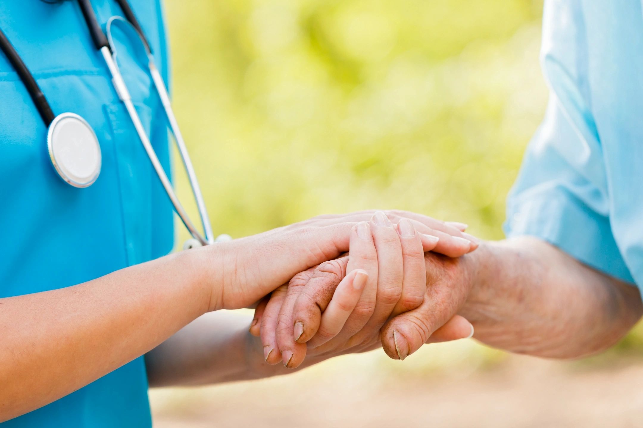 Professional caregivers providing supportive care services