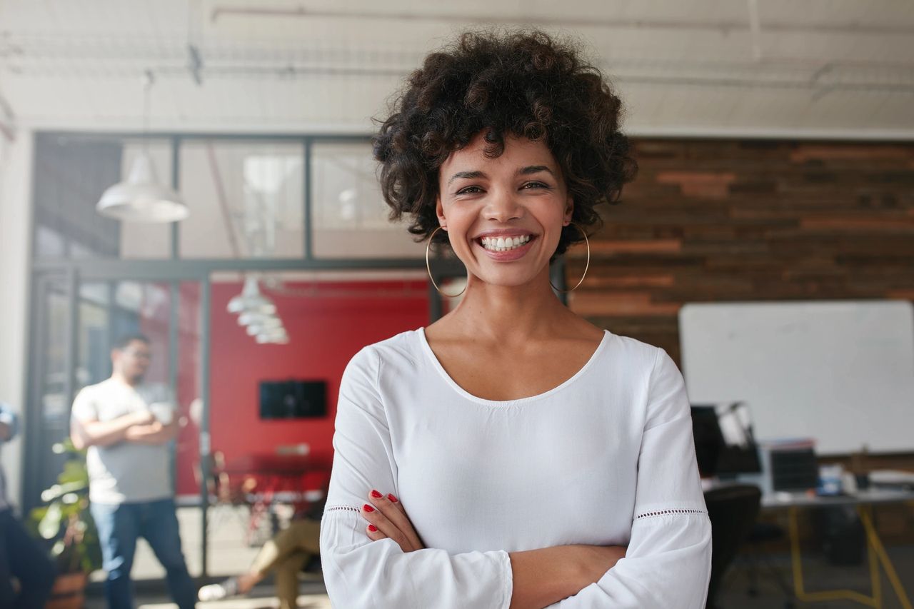 A lady's welcoming smile greets you as you enter the place of business.