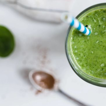 A green smoothie.