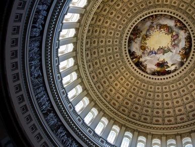 The Apotheosis of Washington, in the US Capitol building