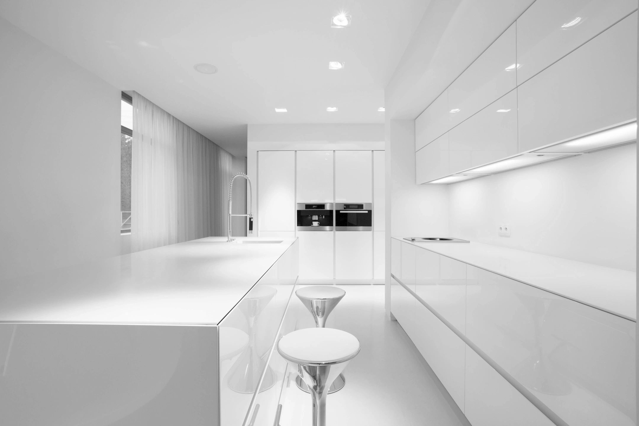 Gallery style kitchen 