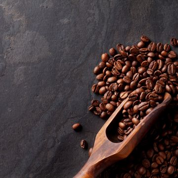 freshly roasted coffee beans