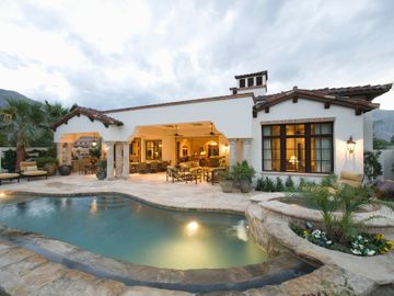 Outdoor pool area of home in Jacksonville, Florida