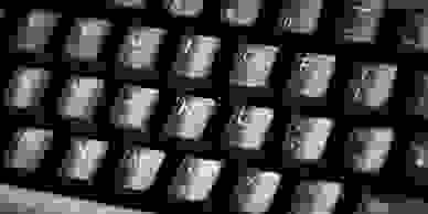 Stock image of computer keyboard.